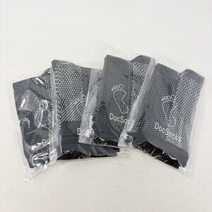 DocSocks Womens One Size 4 Pack of Compression Sleeve Socks with Open Toes 244